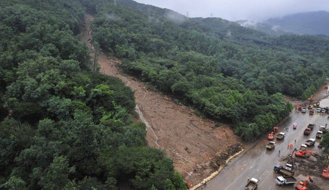 Landslides and floods kill 20 in South Korea
