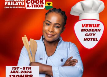Cook-a-thon: Ghanaians rally support for Chef Faila in another record-breaking attempt