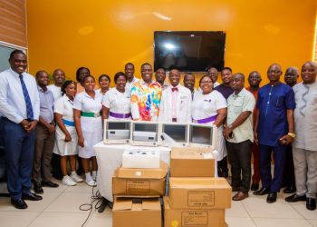 Bishop Tackie-Yarboi donates medical equipment to Korle-Bu Neurosurgery Unit