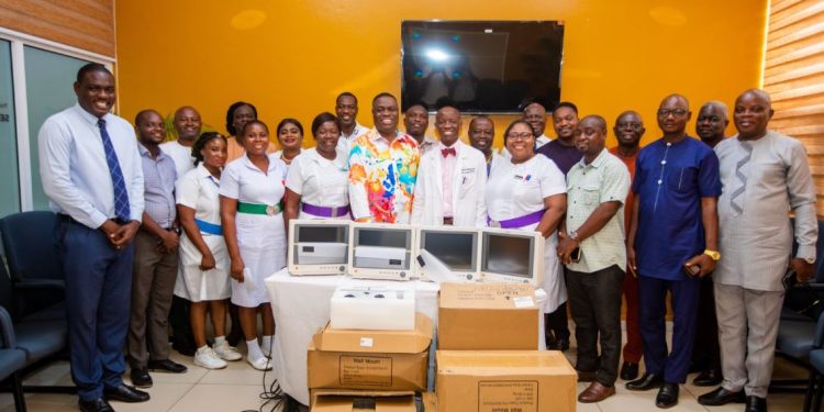 Bishop Tackie-Yarboi donates medical equipment to Korle-Bu Neurosurgery Unit
