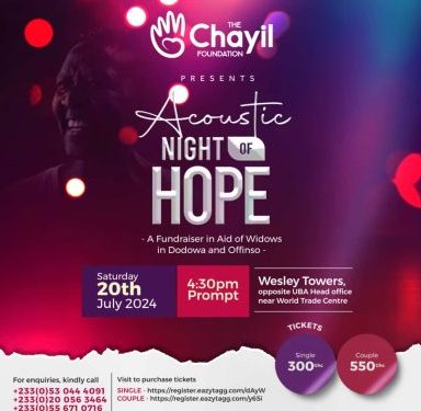 “Acoustic Night of Hope”: The Chayil Foundation to host 2024 edition of fundraising event on July 20