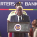 Akufo-Addo at the Bank Square Commissioning