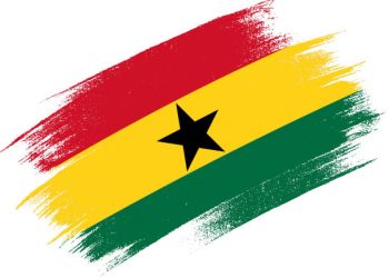 Ghana Flag illustration