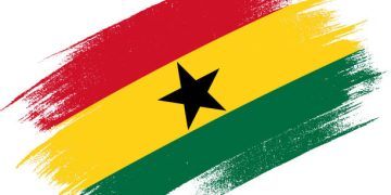 Ghana Flag illustration