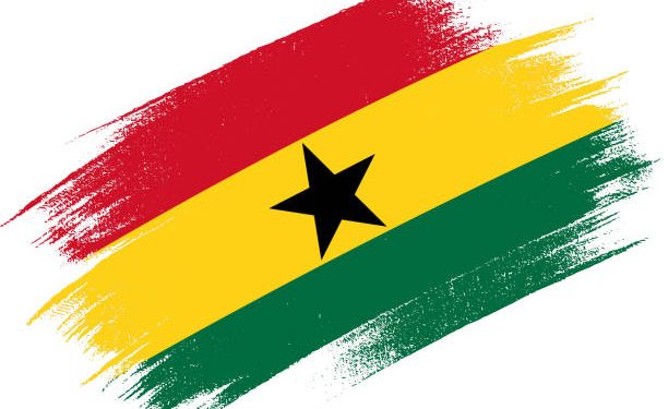Ghana Flag illustration