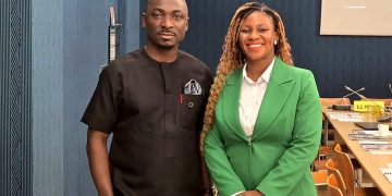 ACI President, Lawrence O. Boampong [L], and Vice President, Maame Adjoa Thompson [R]