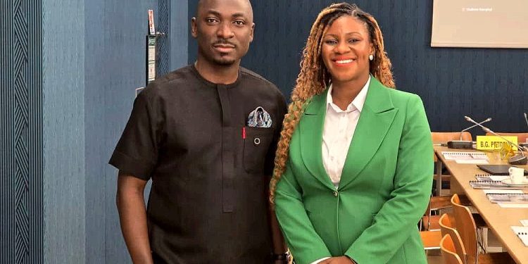 ACI President, Lawrence O. Boampong [L], and Vice President, Maame Adjoa Thompson [R]