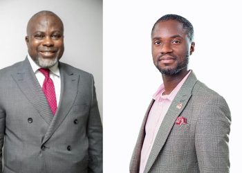 GRA Boss Anthony Kwasi Sarpong [L], COMAC CEO, Dr. Oppong Riverson [R}