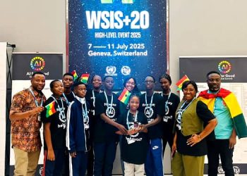 Team Redeemer Tech with CEO of The MakersPlace, Douglas Ayitey