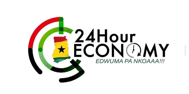 The 24-hour economy logo