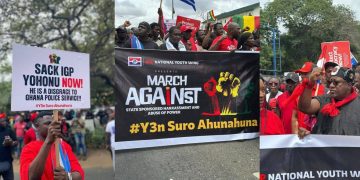 “Yɛn Suro Ahunahuna”: NPP stages demonstration against alleged harassment