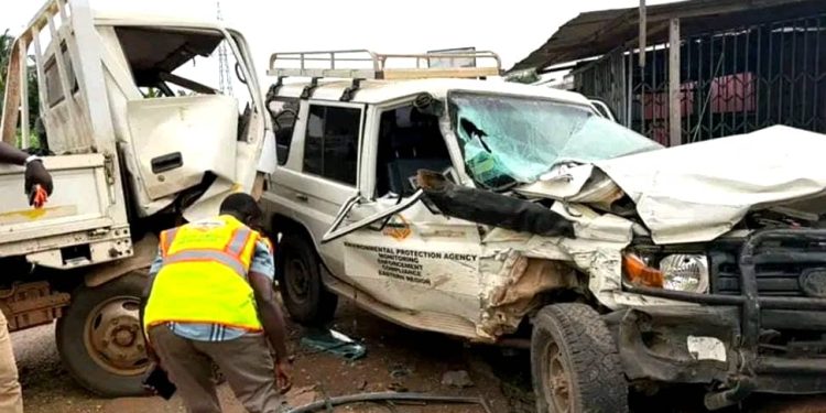 EPA anti-galamsey convoy attacked; journalists injured in escape accident