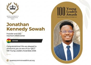 Ghana’s Jonathan Sowah named among QECT 100 Young Leaders for transforming STEM education