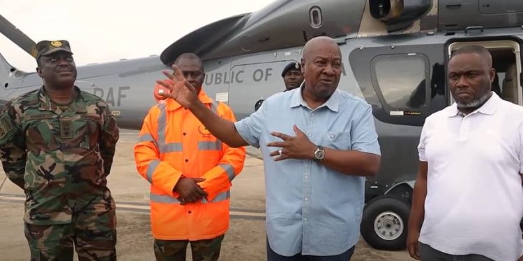 Accra Floods: Mahama blames blocked waterways for severe flooding