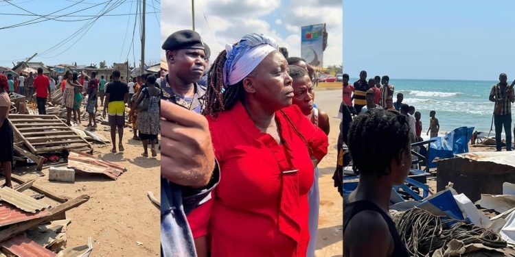 Military, police demolish structures at La Pleasure Beach amid MP’s protest
